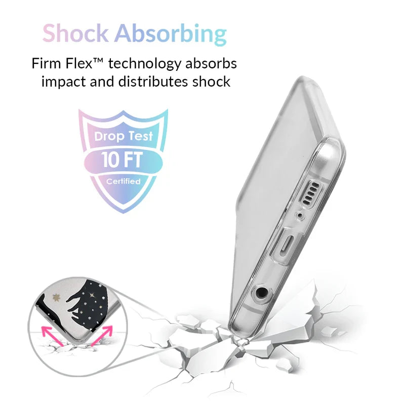 Black Cat Clear Samsung Galaxy Case