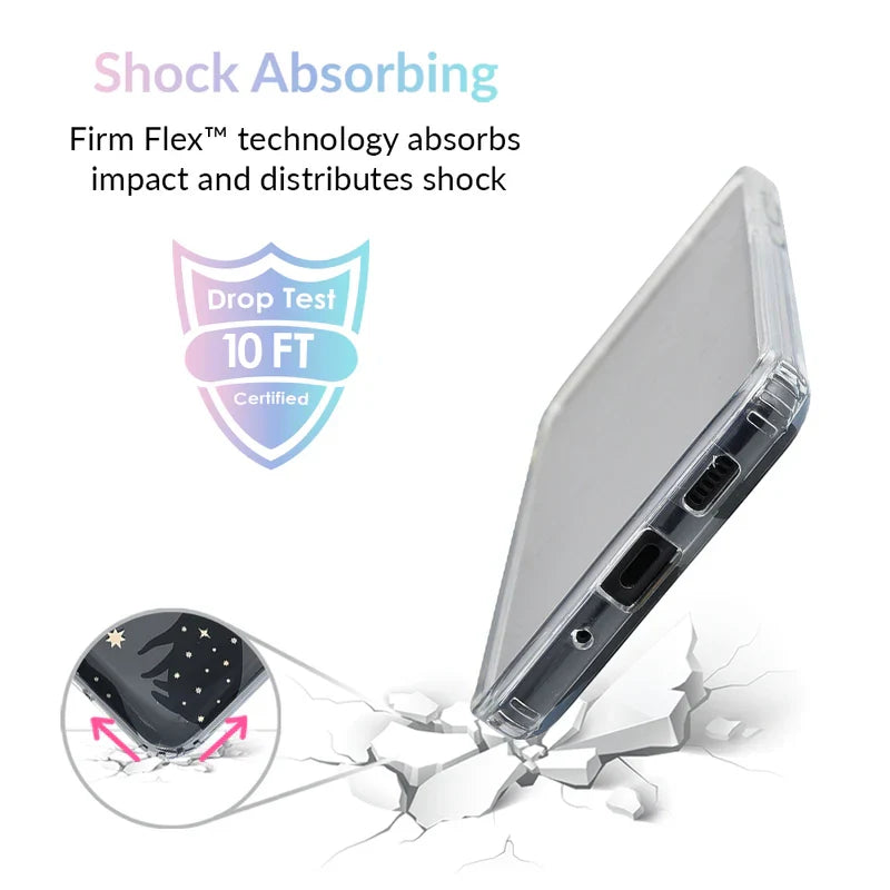 Black Cat Clear Samsung Galaxy Case