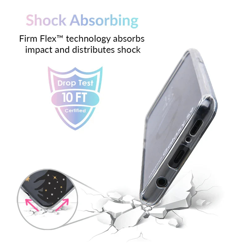 Black Cat Clear Samsung Galaxy Case