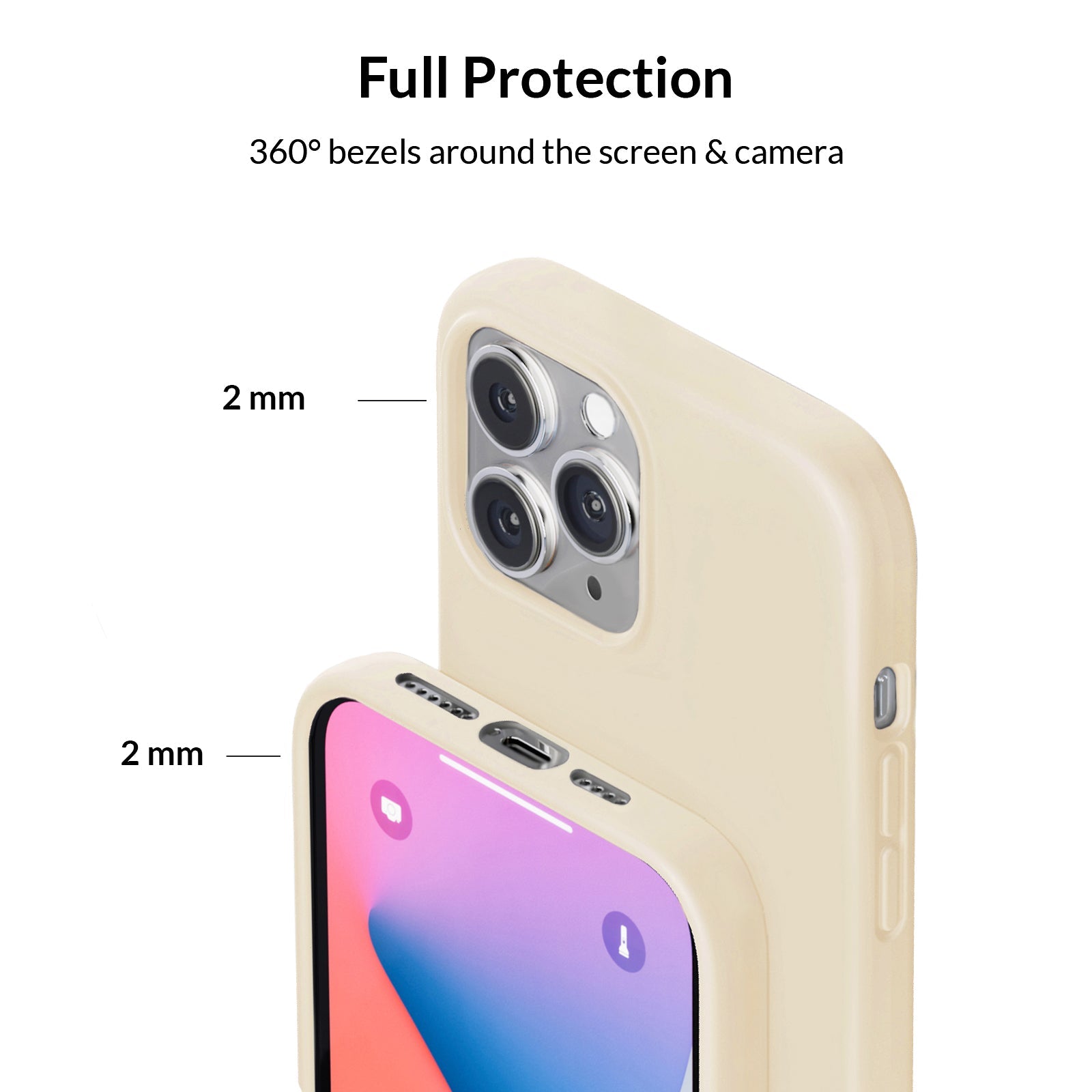 Beige Silicone iPhone Case