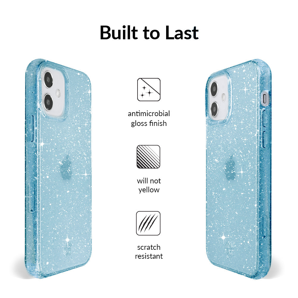 Blue Stardust Glitter iPhone Case