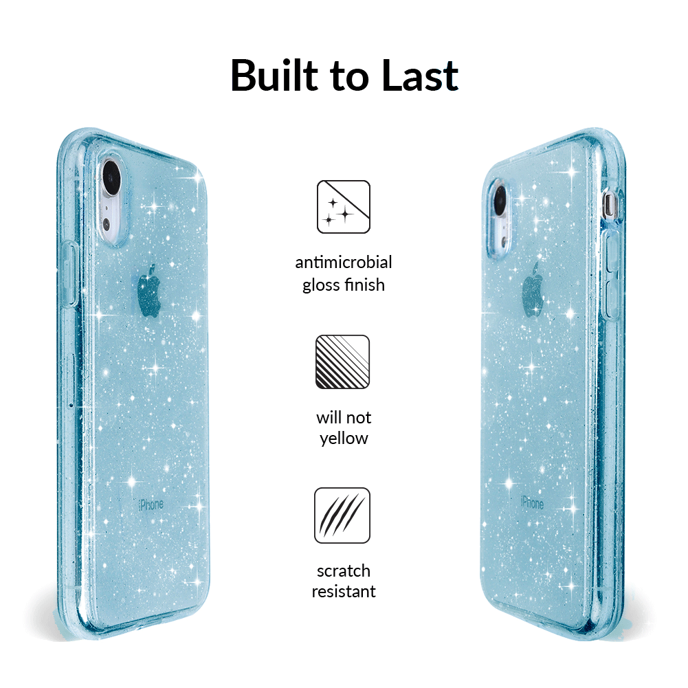 Blue Stardust Glitter iPhone Case