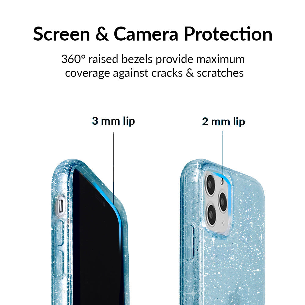Blue Stardust Glitter iPhone Case