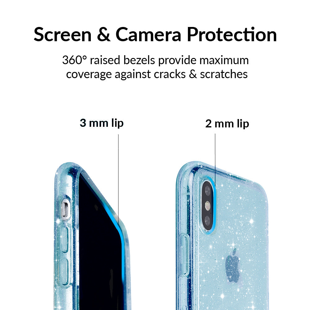 Blue Stardust Glitter iPhone Case