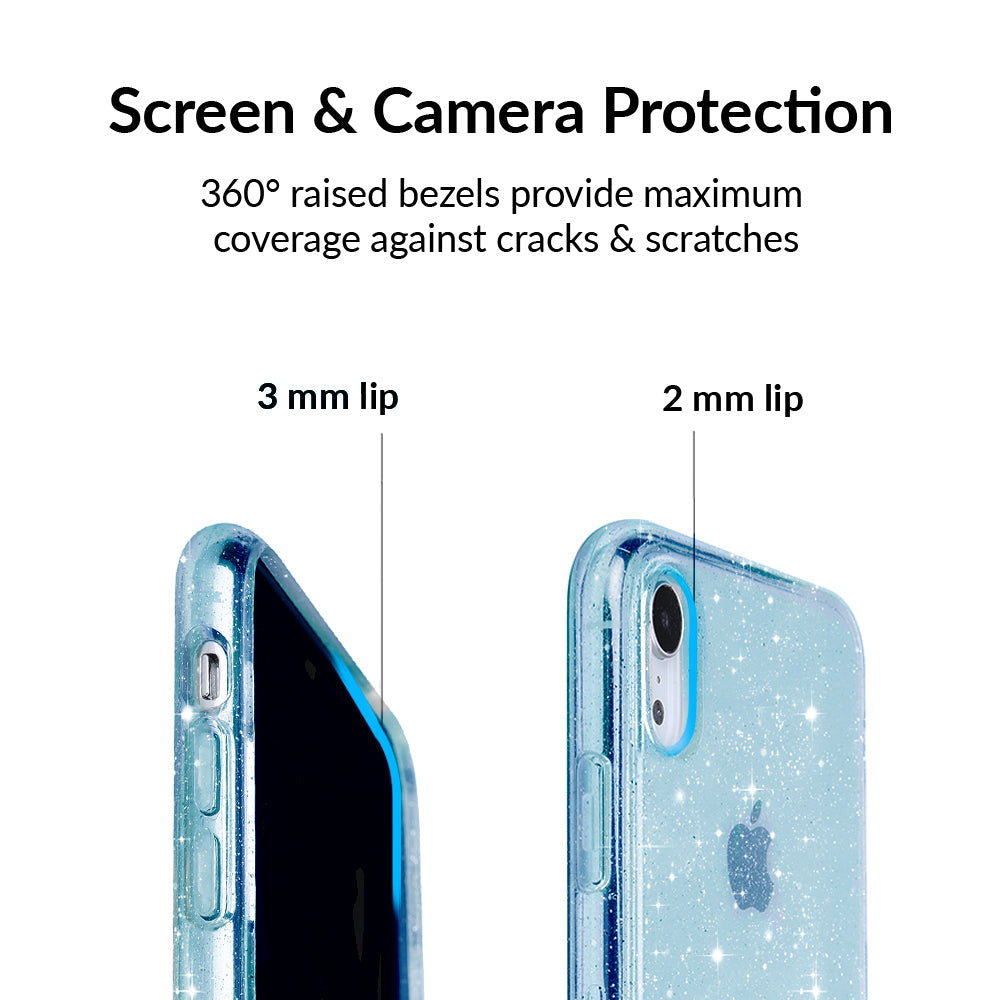 Blue Stardust Glitter iPhone Case