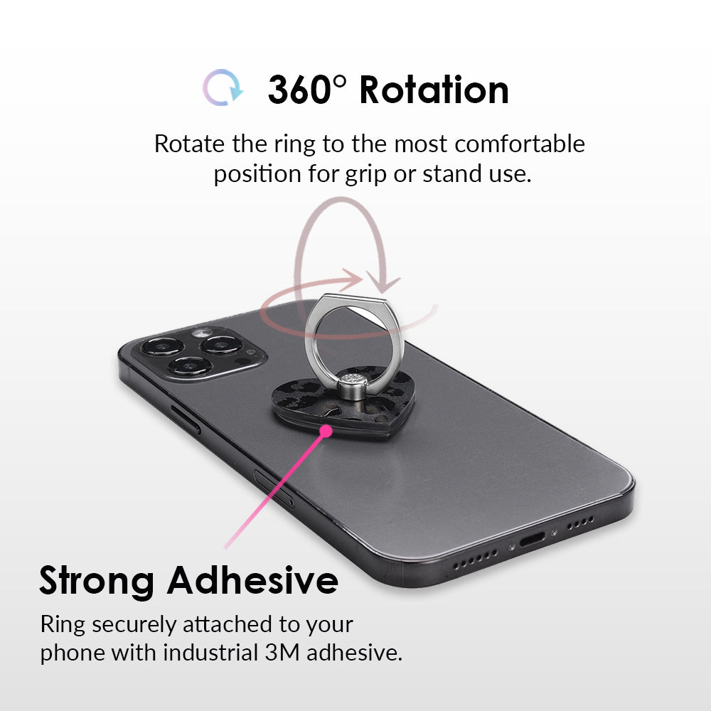 Black Leopard Phone Ring