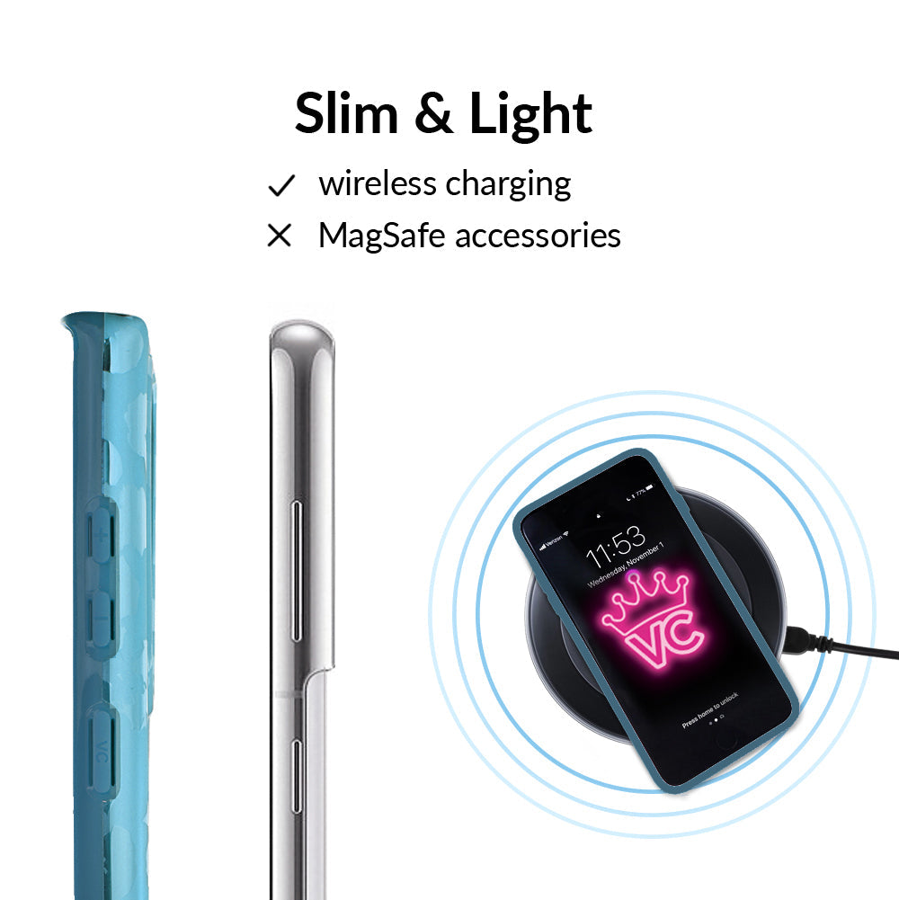 Blue Sapphire Leopard Samsung Case