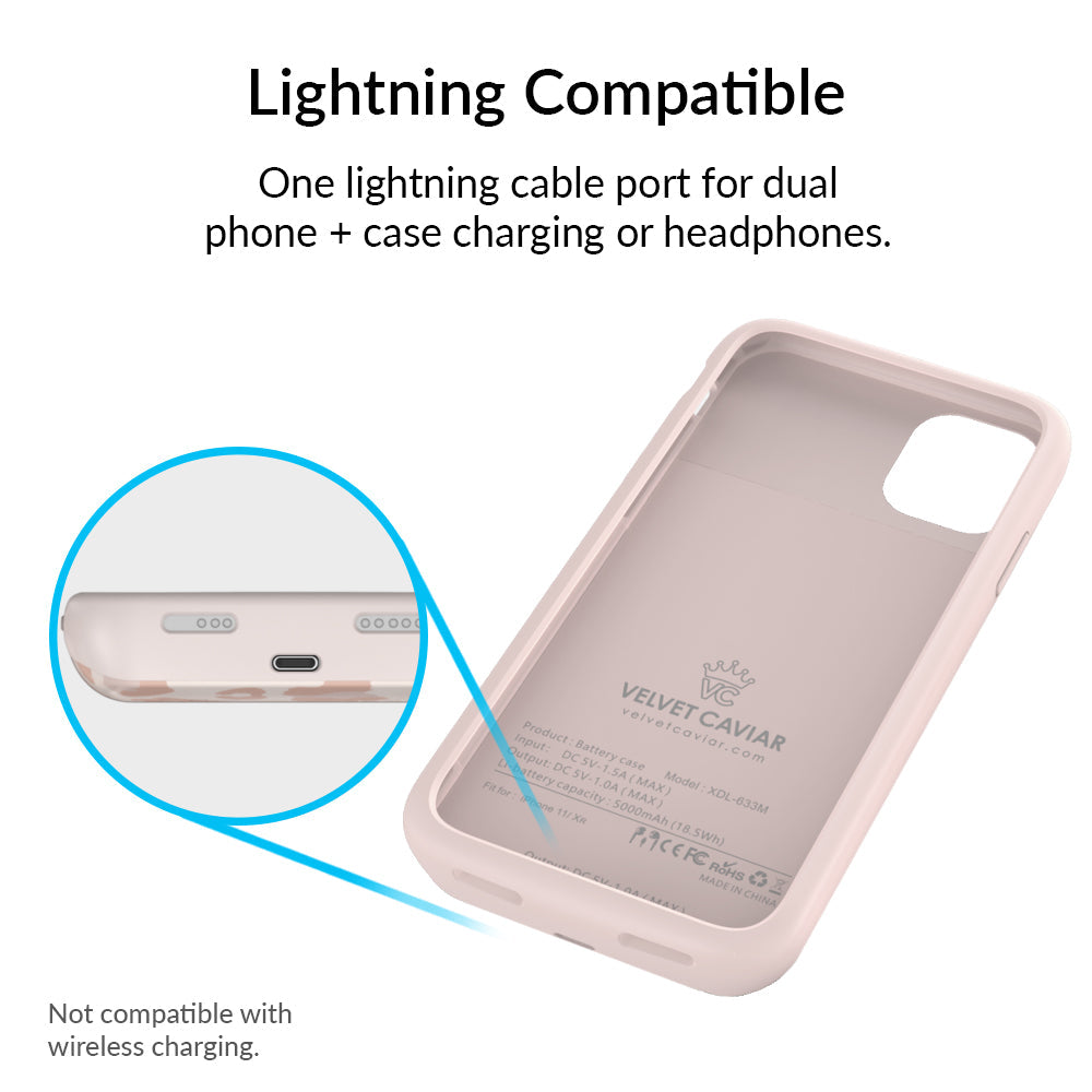 Blush Leopard iPhone Charging Case