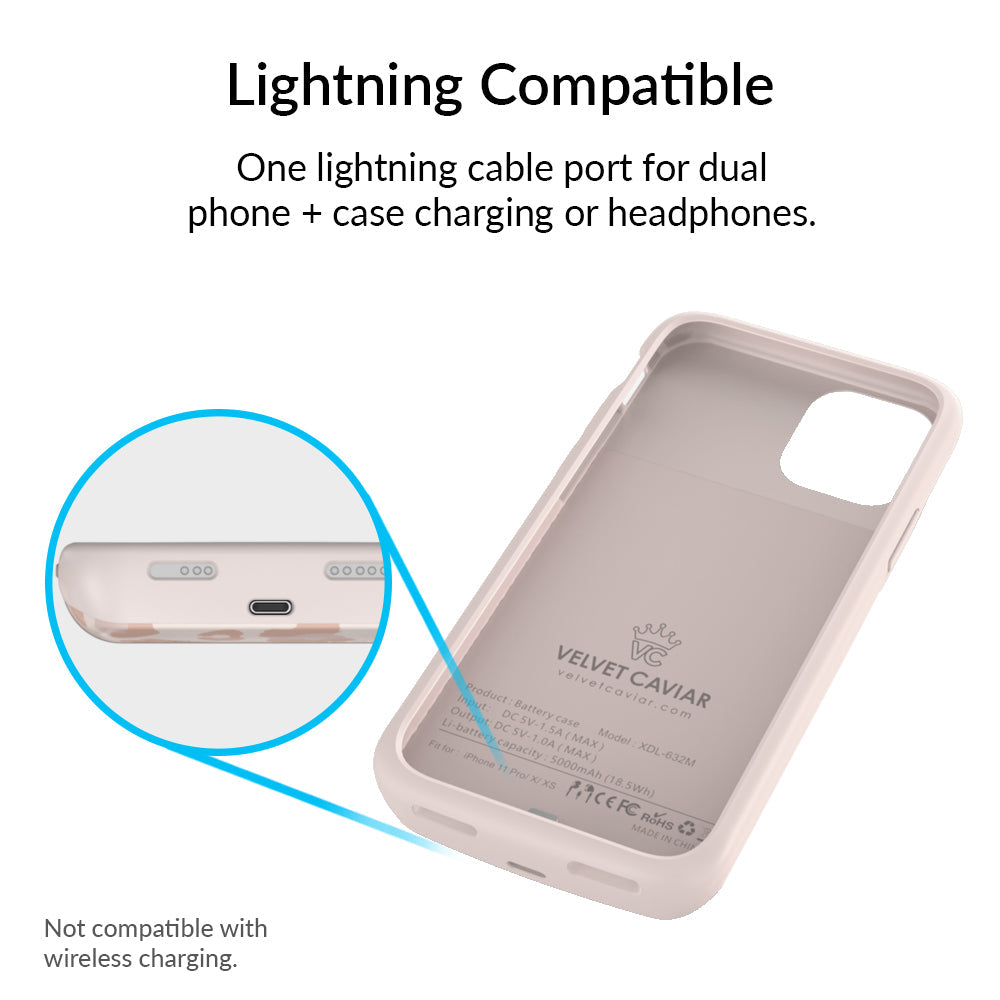 Blush Leopard iPhone Charging Case