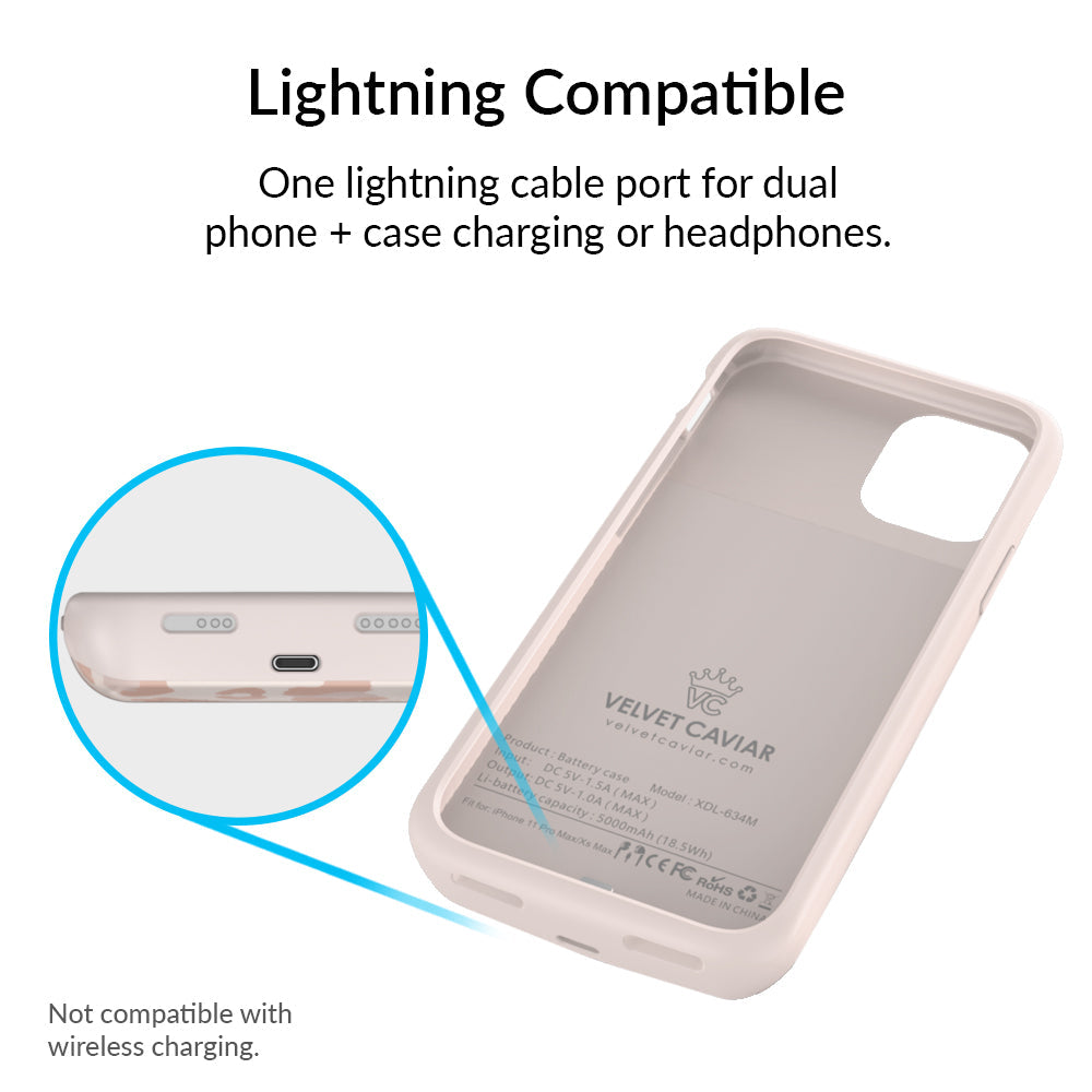 Blush Leopard iPhone Charging Case