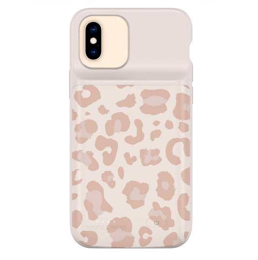 Blush Leopard iPhone Charging Case