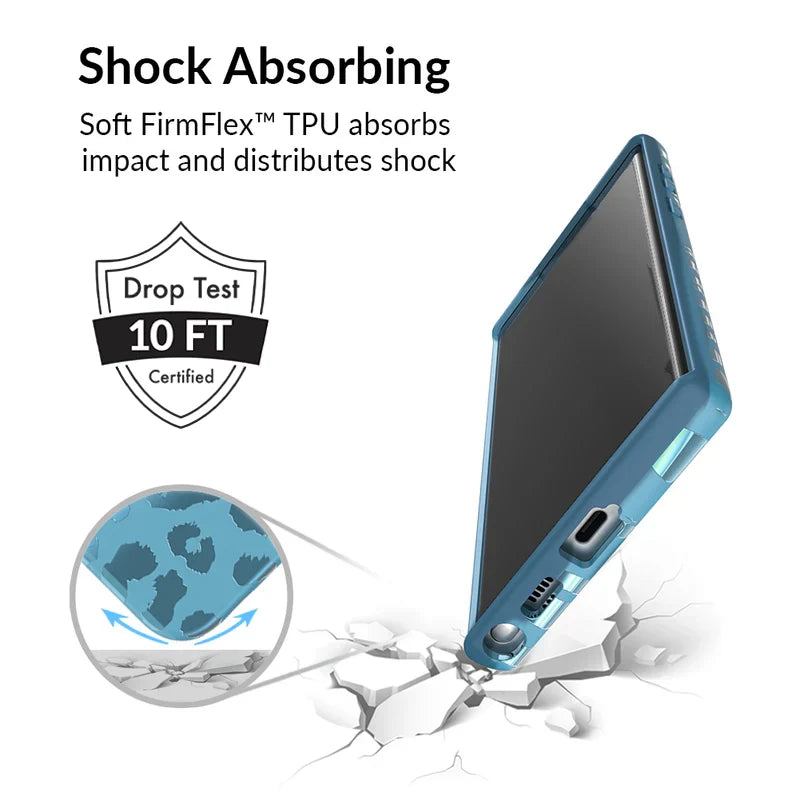 Blue Sapphire Leopard Samsung Case