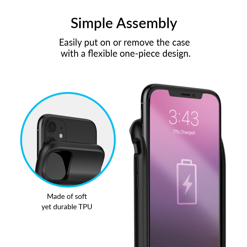 Black iPhone Charging Case