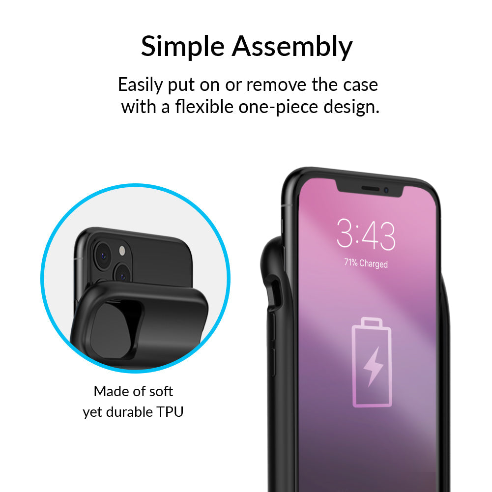 Black iPhone Charging Case