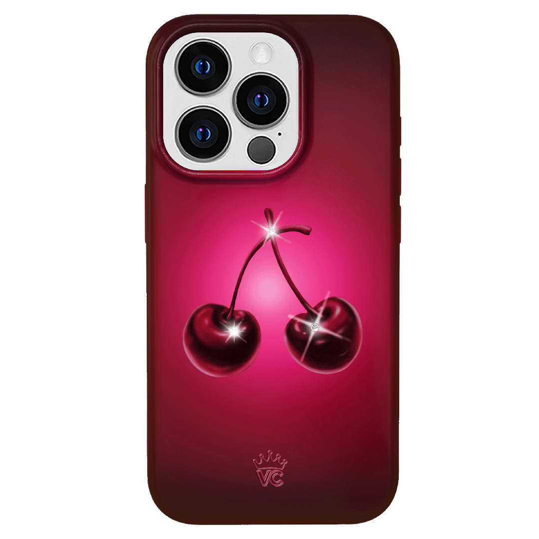 Black Cherry Crystal iPhone Case