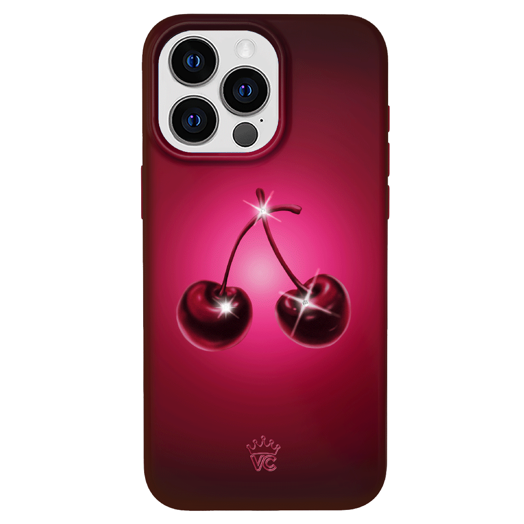 Black Cherry Crystal iPhone Case