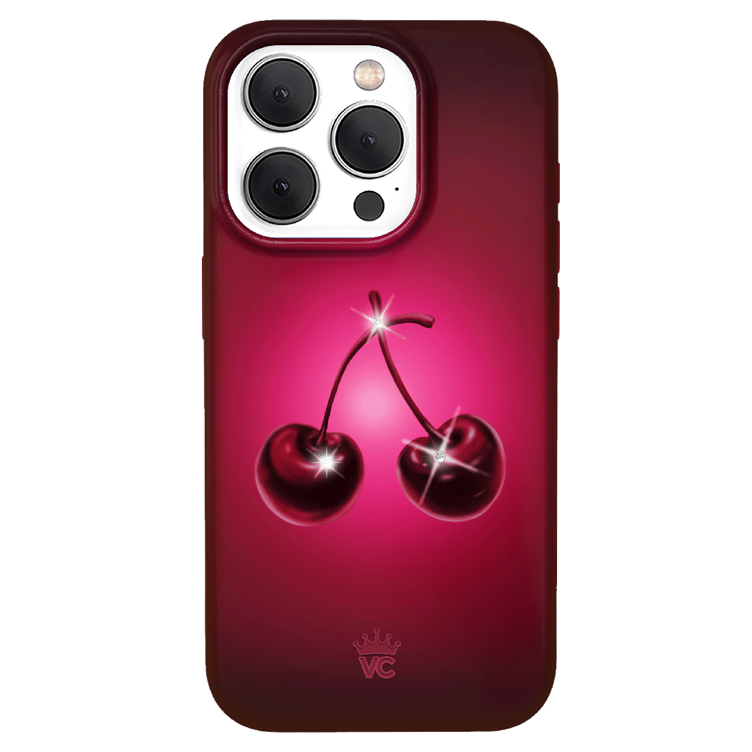 Black Cherry Crystal iPhone Case