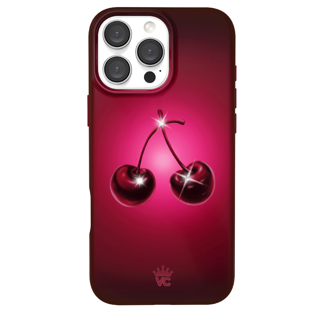 Black Cherry Crystal iPhone Case