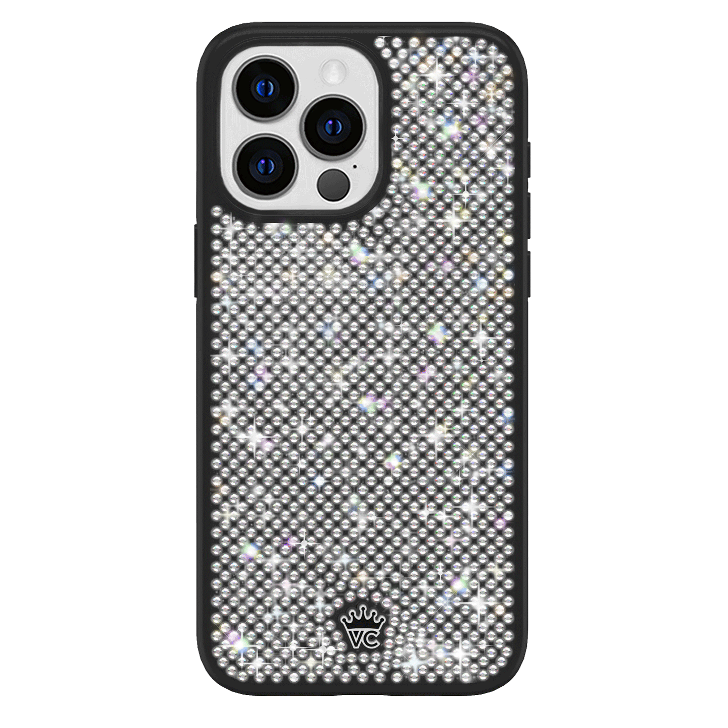 Black Caviar Crystals iPhone Case