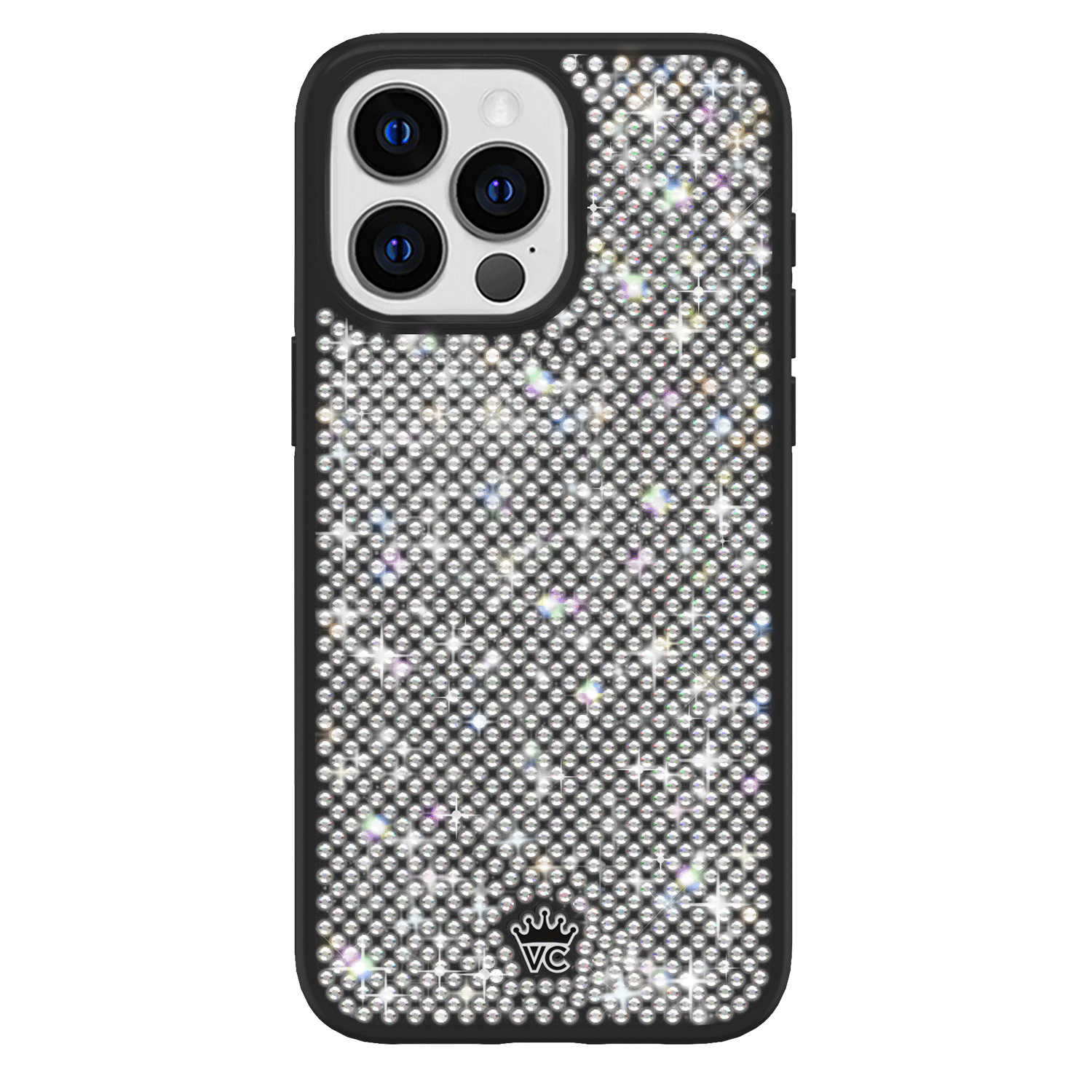 Black Caviar Crystals iPhone Case