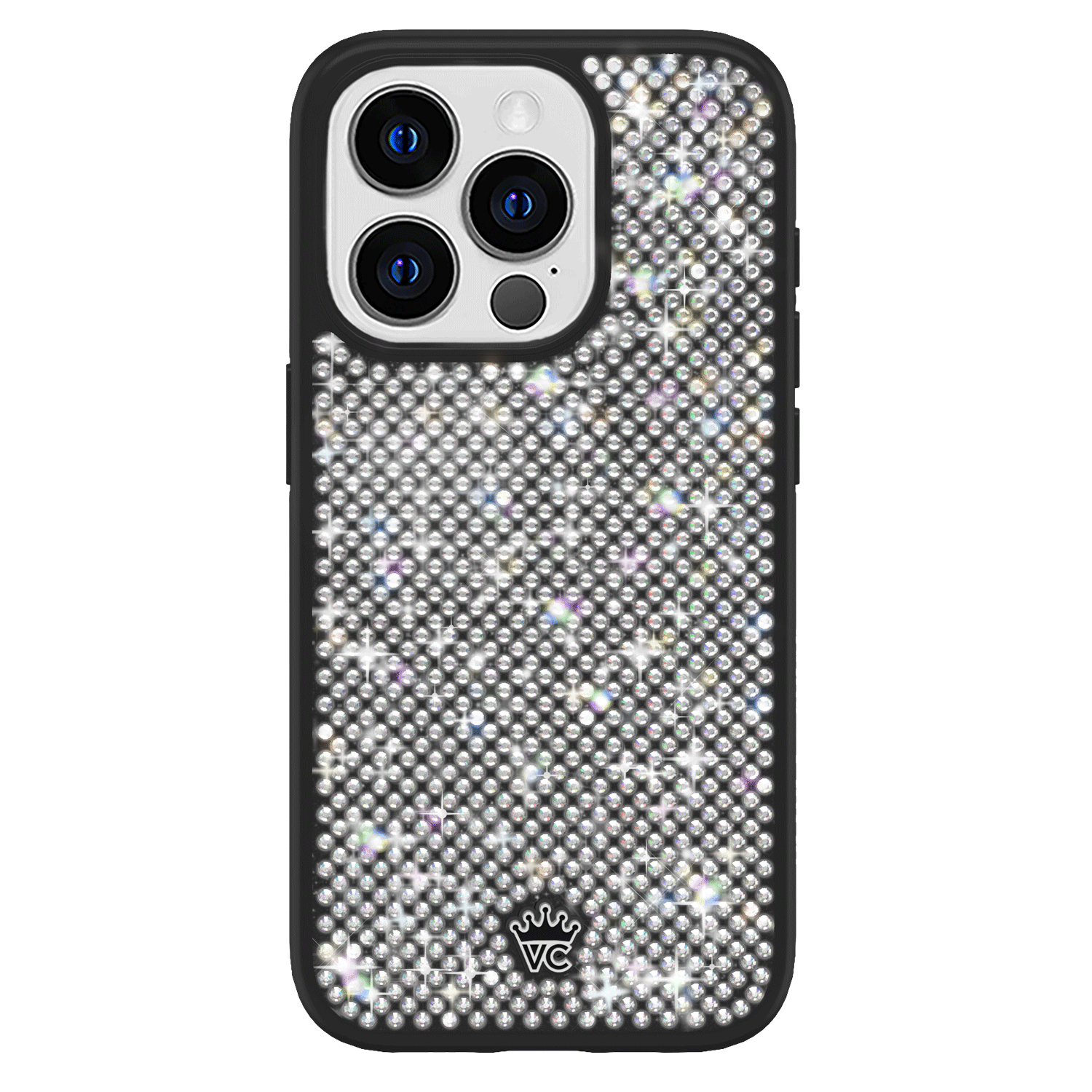 Black Caviar Crystals iPhone Case