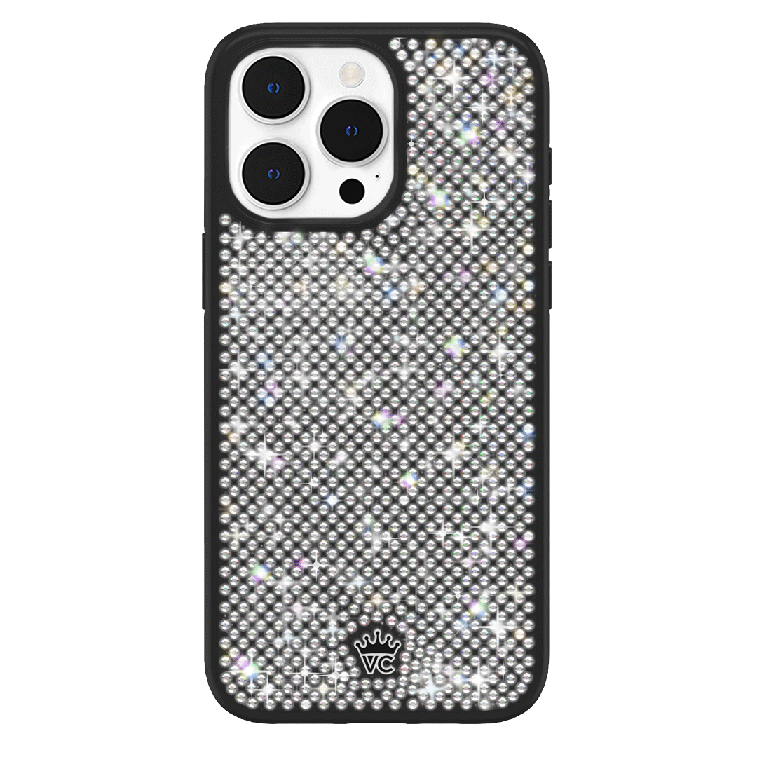 Black Caviar Crystals iPhone Case