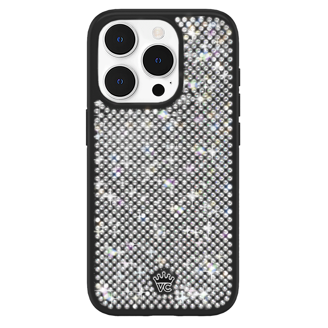 Black Caviar Crystals iPhone Case