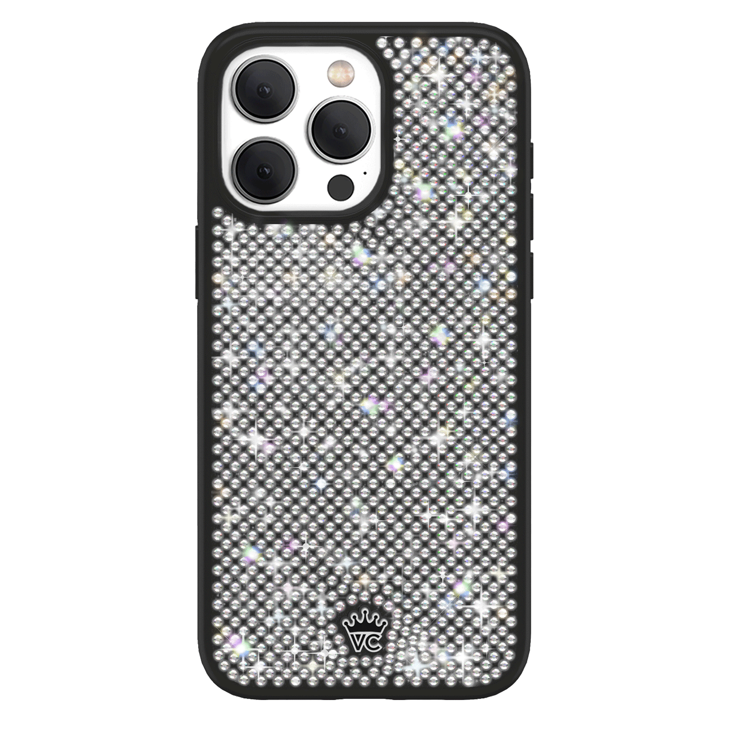 Black Caviar Crystals iPhone Case