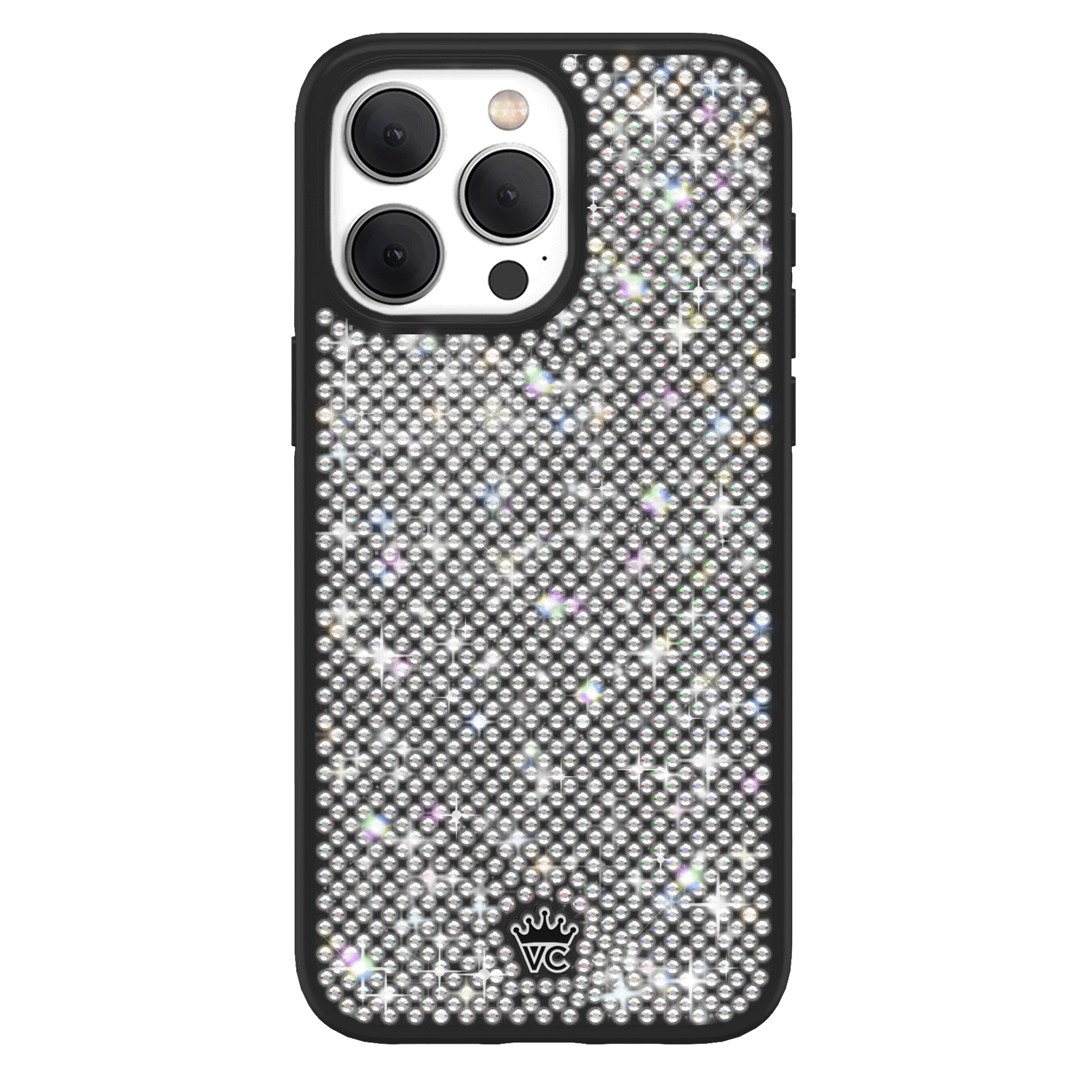 Black Caviar Crystals iPhone Case
