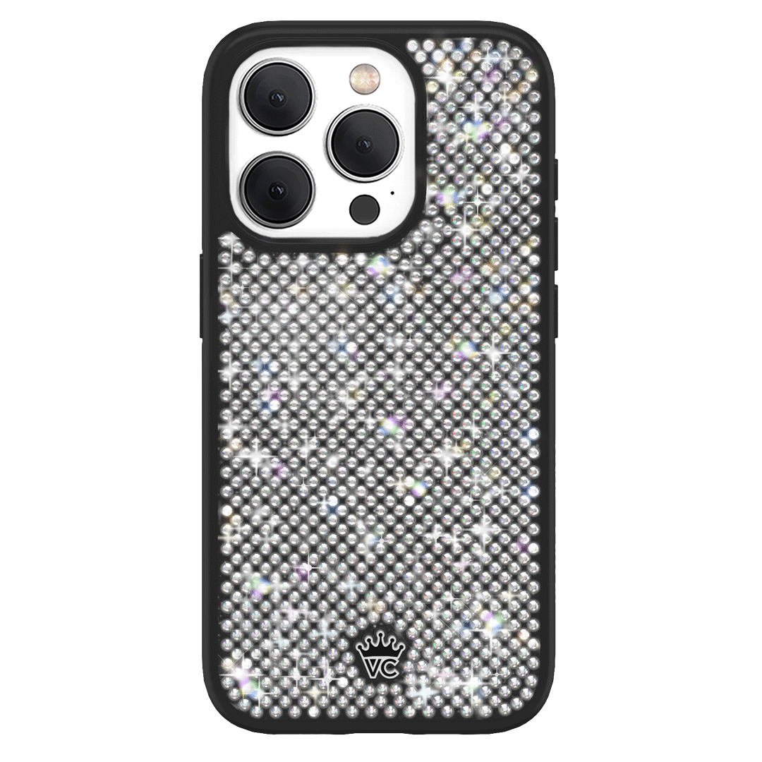 Black Caviar Crystals iPhone Case