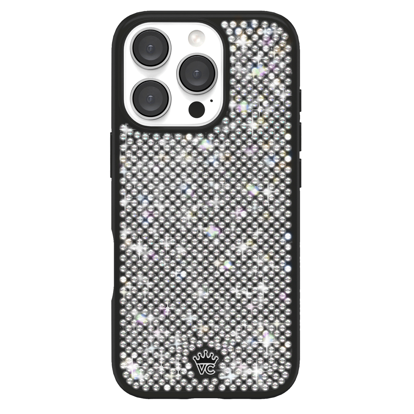 Black Caviar Crystals iPhone Case