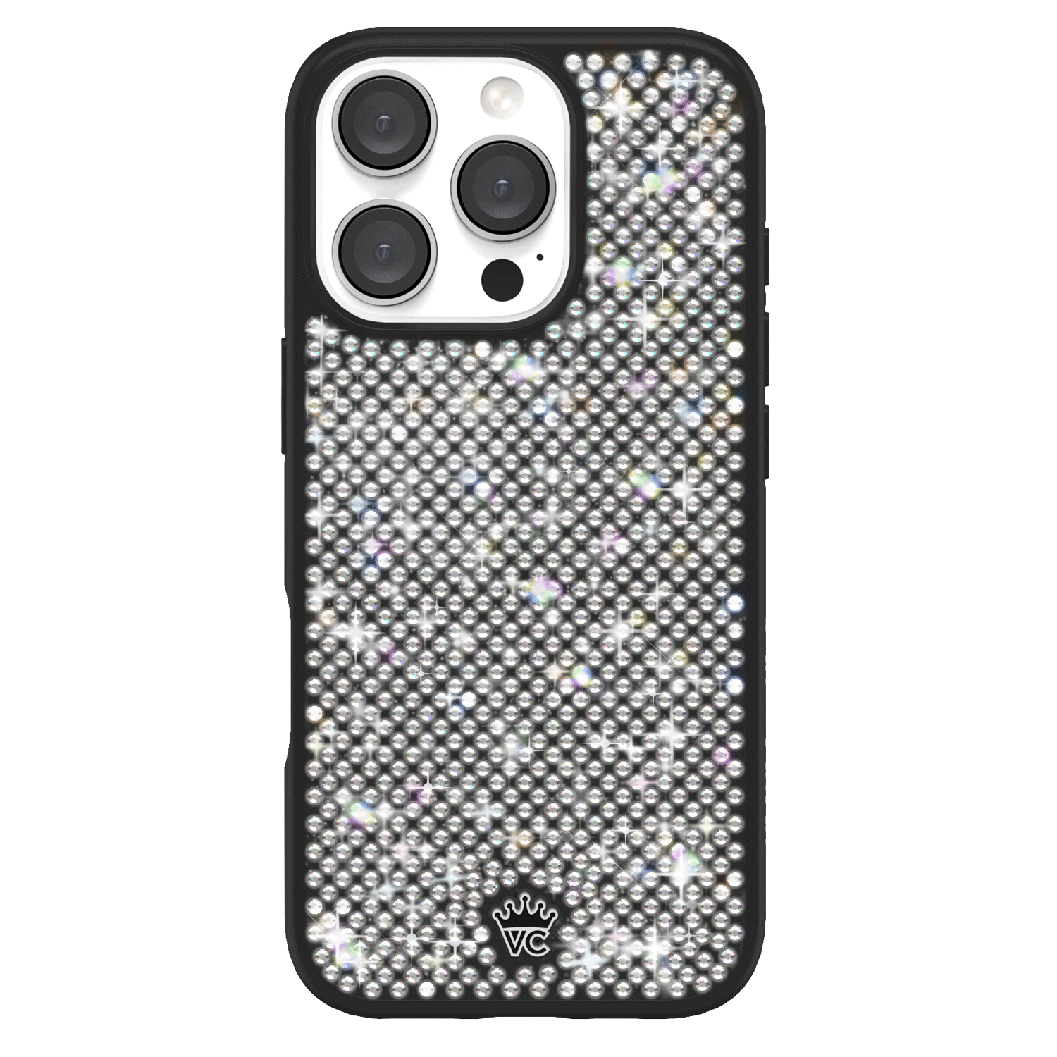 Black Caviar Crystals iPhone Case