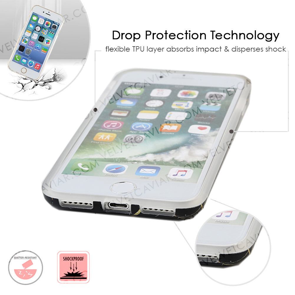 Black & Gold Marble iPhone Case