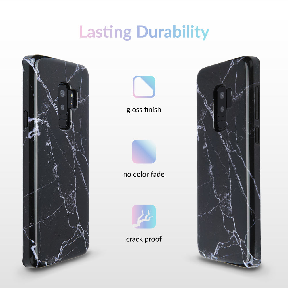 Black Marble Samsung Case