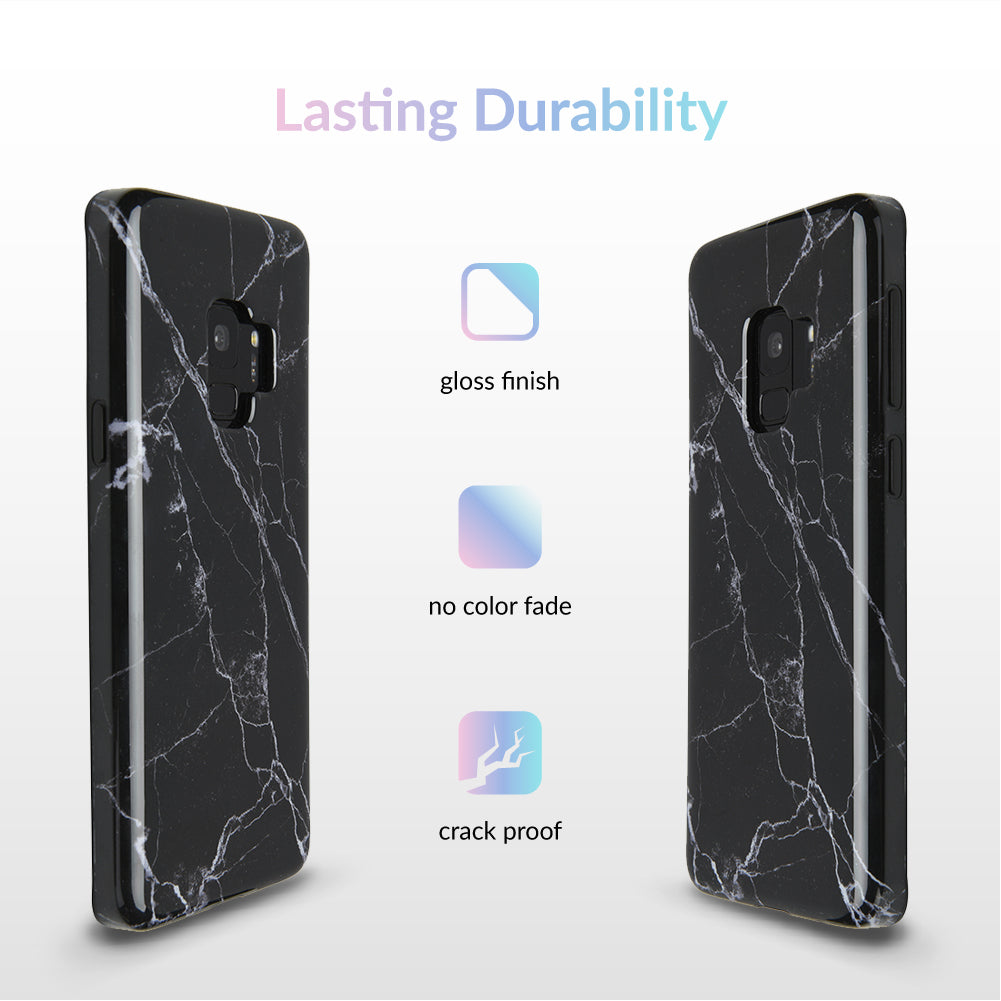 Black Marble Samsung Case