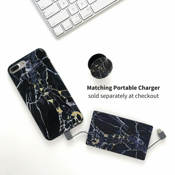 Black Panther Marble iPhone Case
