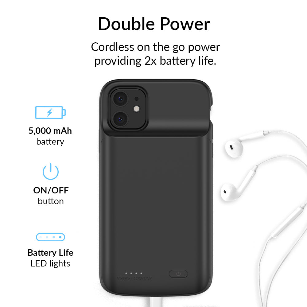 Black iPhone Charging Case
