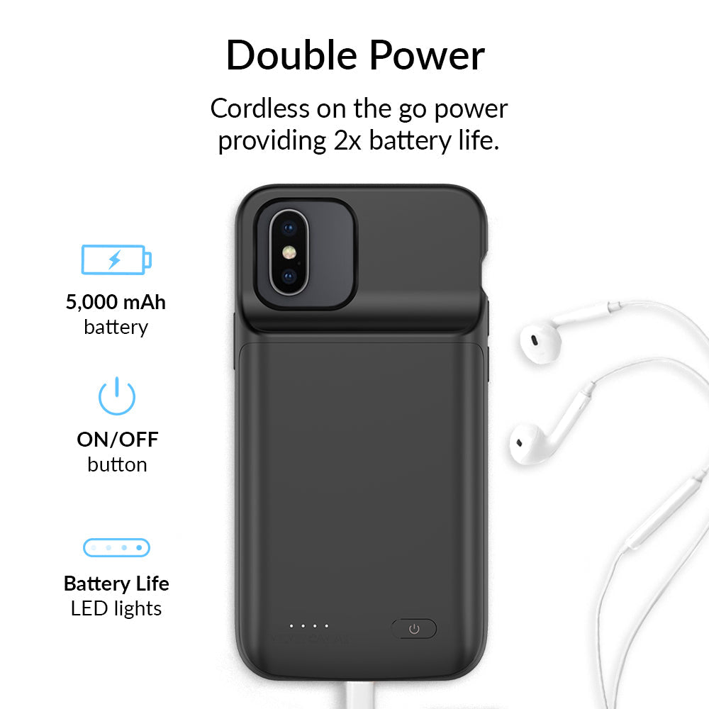 Black iPhone Charging Case