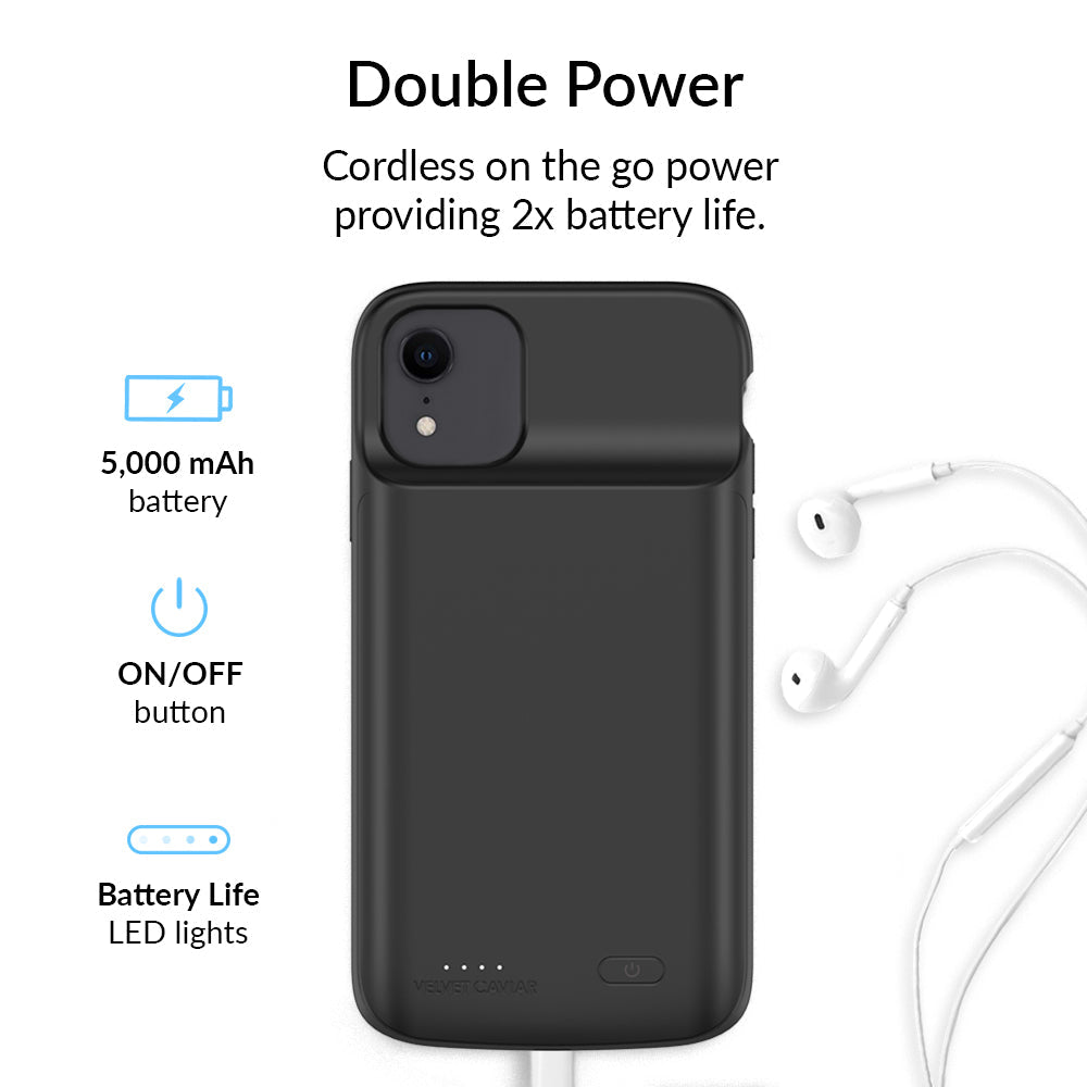 Black iPhone Charging Case