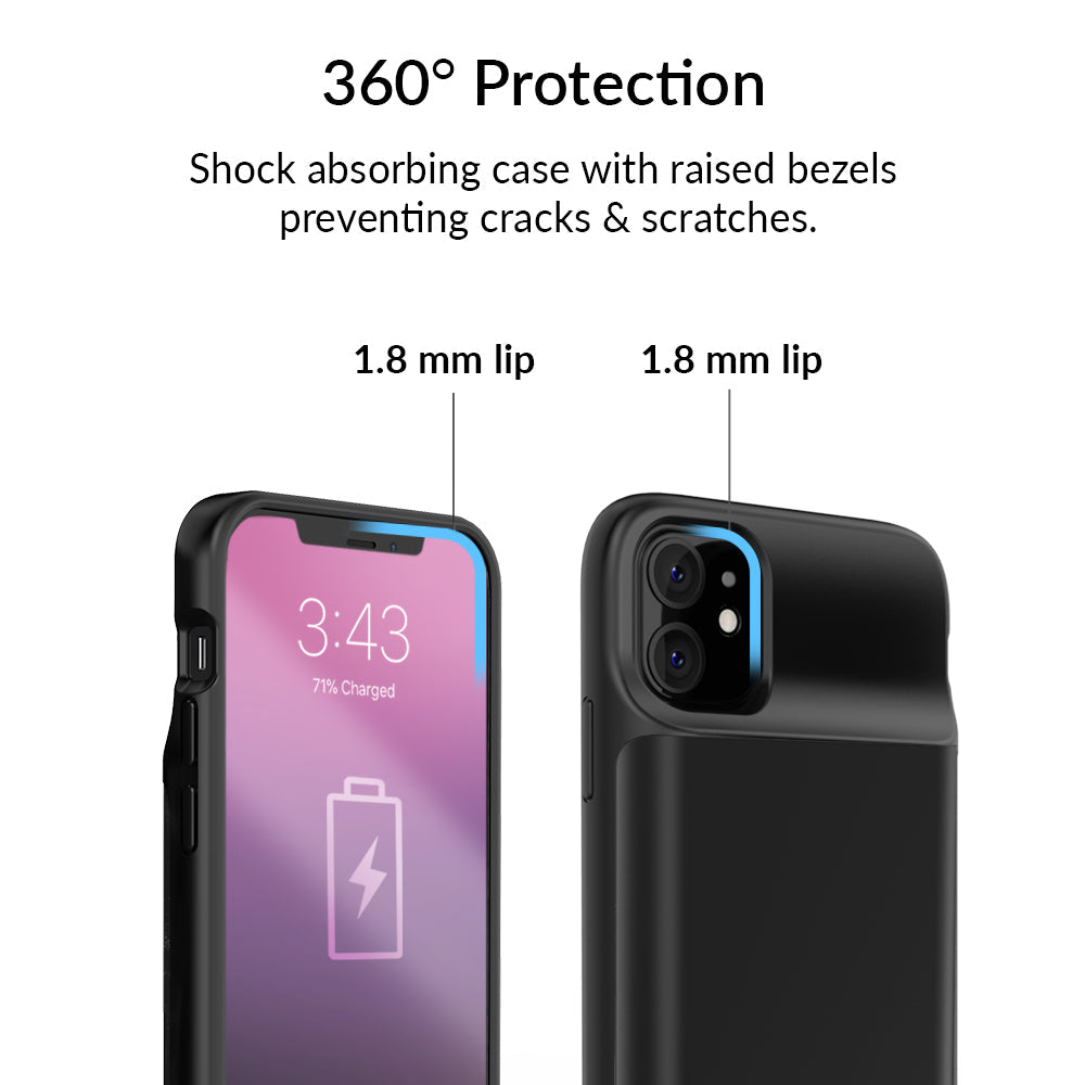 Black iPhone Charging Case