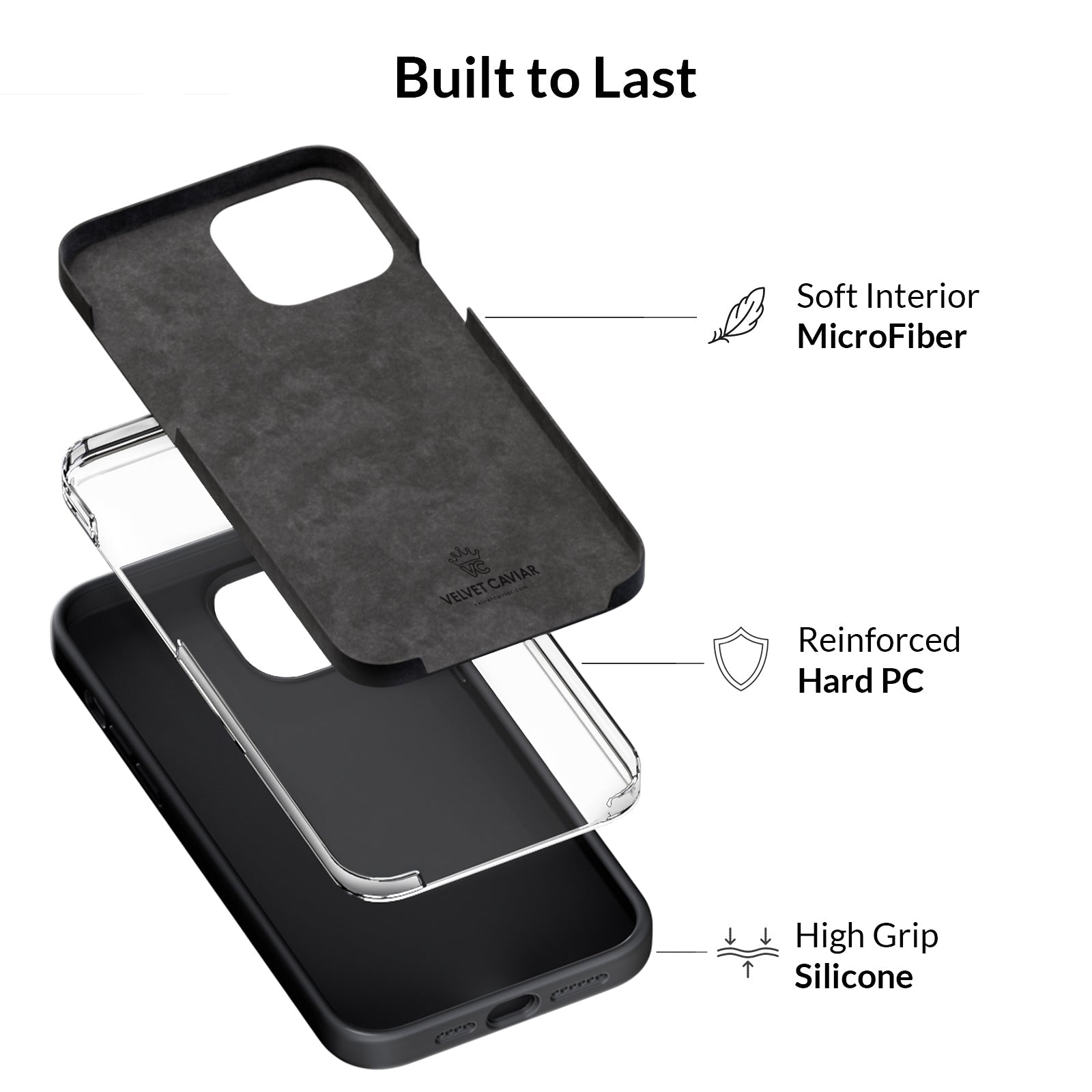Black Silicone iPhone Case