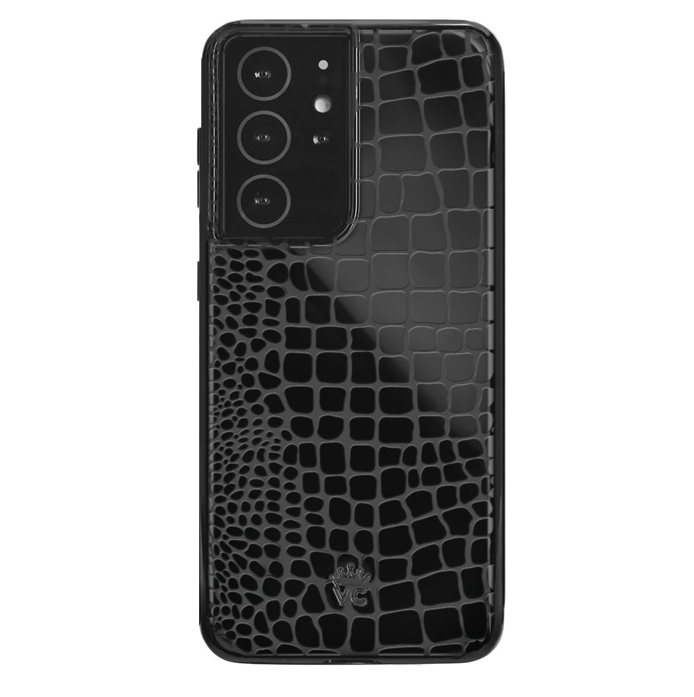 Black Croc Samsung Case