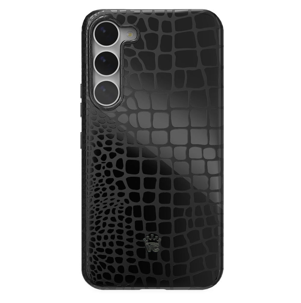 Black Croc Samsung Case