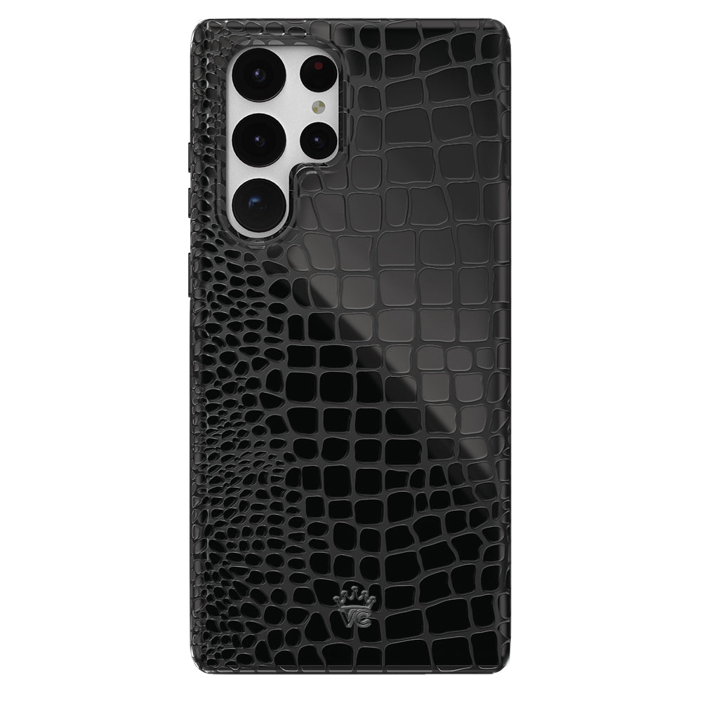 Black Croc Samsung Case