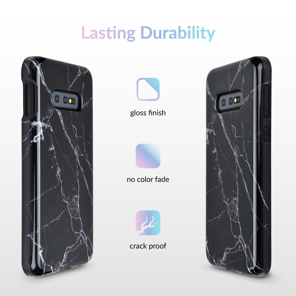 Black Marble Samsung Case
