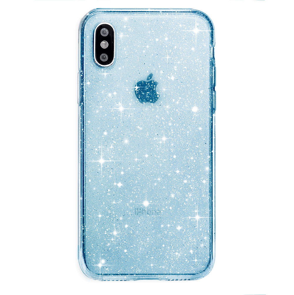 Blue Stardust Glitter iPhone Case