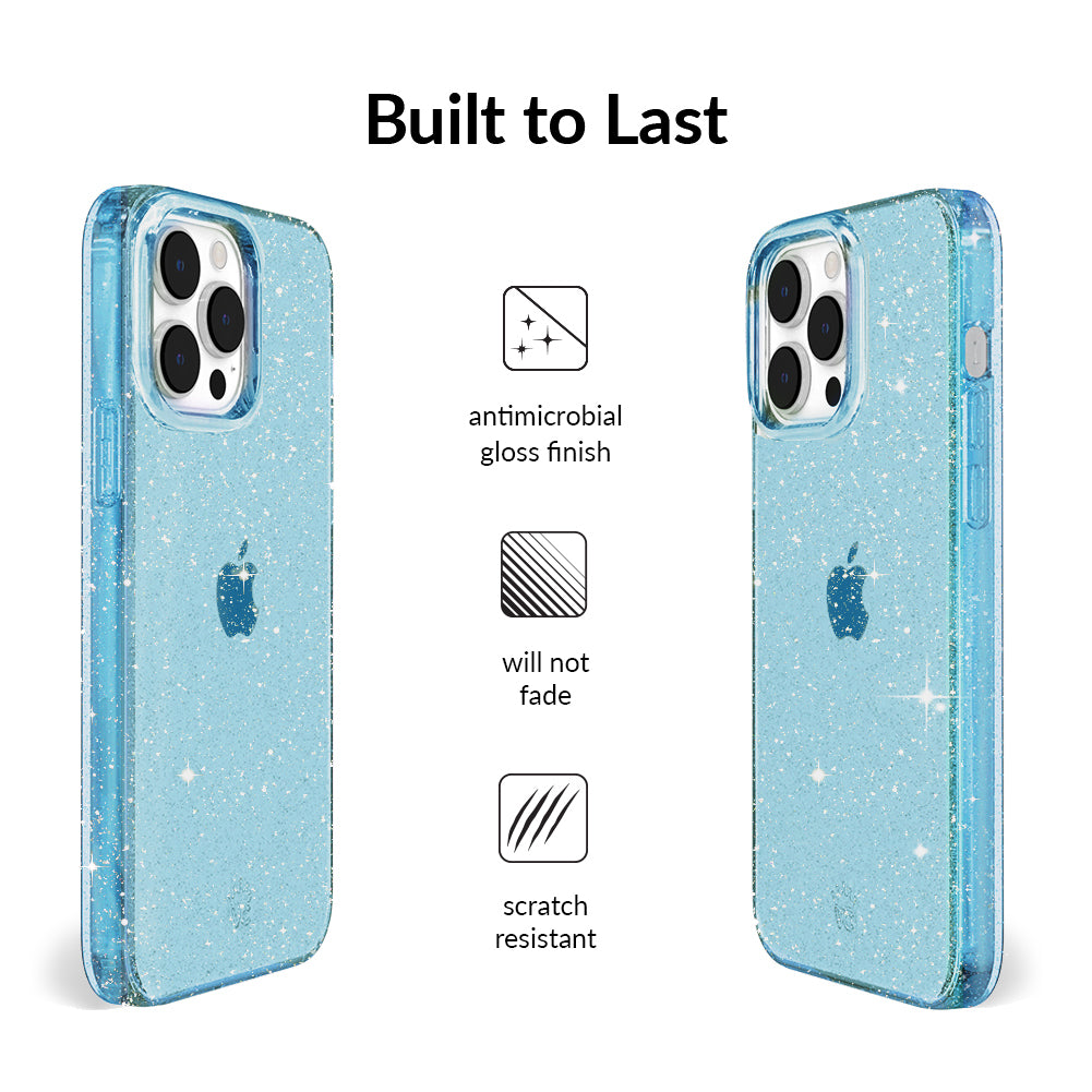 Blue Stardust Glitter iPhone Case