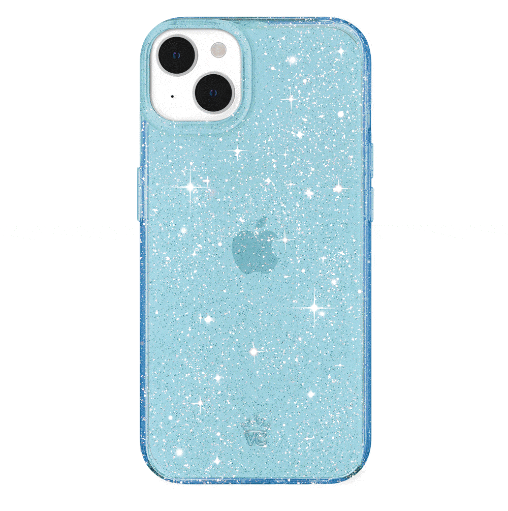 Blue Stardust Glitter iPhone Case