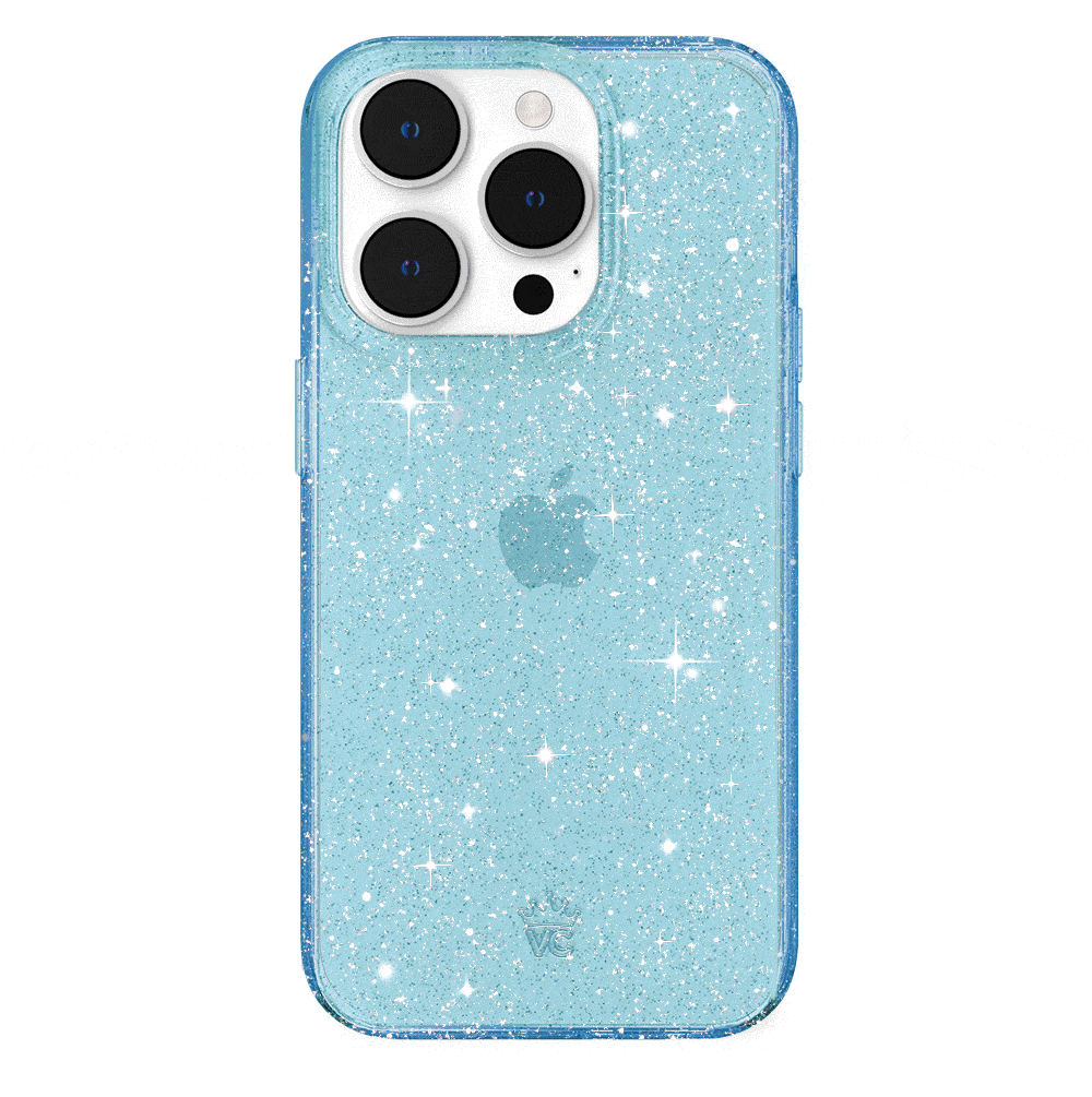 Blue Stardust Glitter iPhone Case
