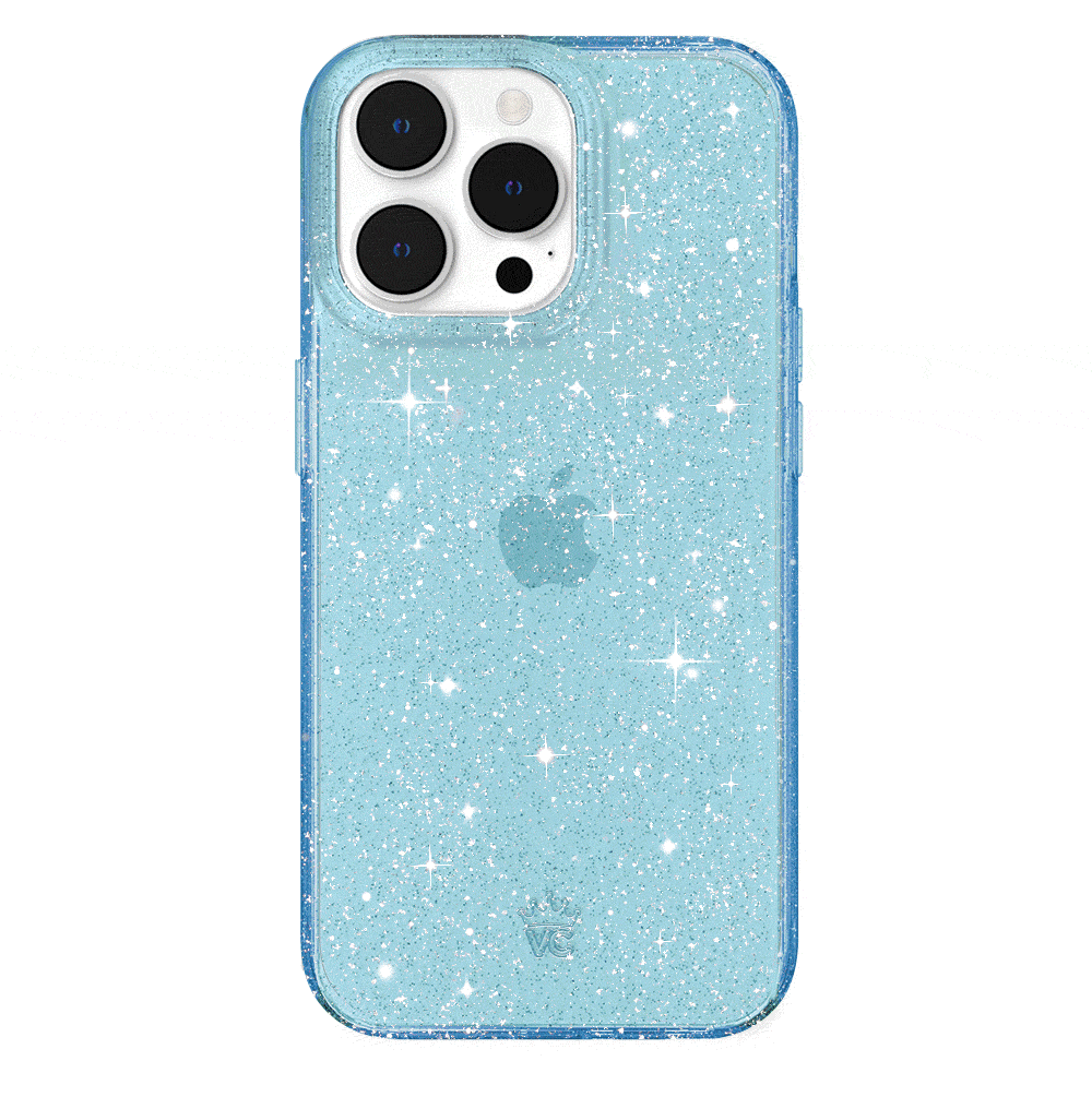 Blue Stardust Glitter iPhone Case
